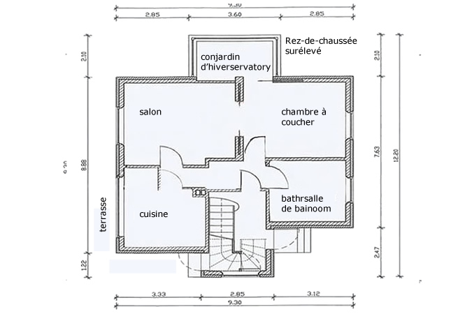 Appartement 1 plan de l’étage