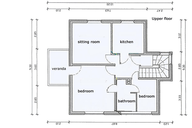 Grundriss Wohnung 2